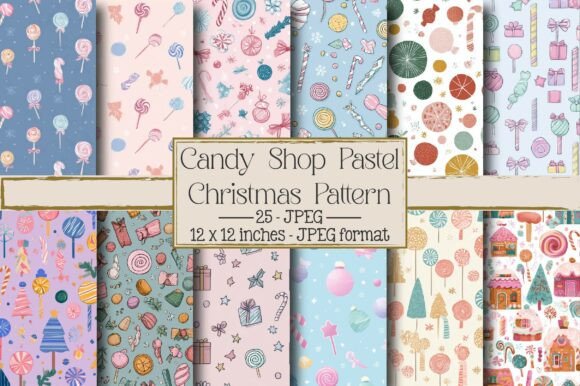 Candy Shop Pastel Christmas Pattern: A Designer’s Review for Brand Identity and Patterns