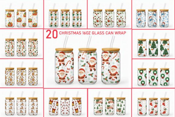 Christmas 16oz Libbey Glass Wrap PNG: A Designer’s Review for Crafts