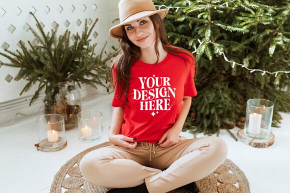 Christmas Bella Canvas 3001 Mockup 25 Review for Product Mockups