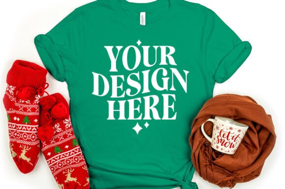 Christmas Bella Canvas 3001 Mockup Kelly: A Product Mockups Powerhouse for Content Creators