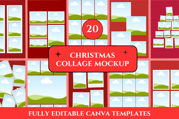 Christmas Collage Mockup Canva: A Designer’s Review for Product Mockups