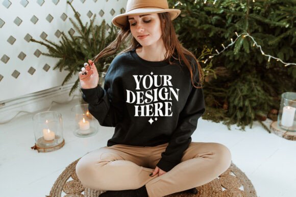 Christmas Gildan 18000 Mockup 15 for Product Mockups