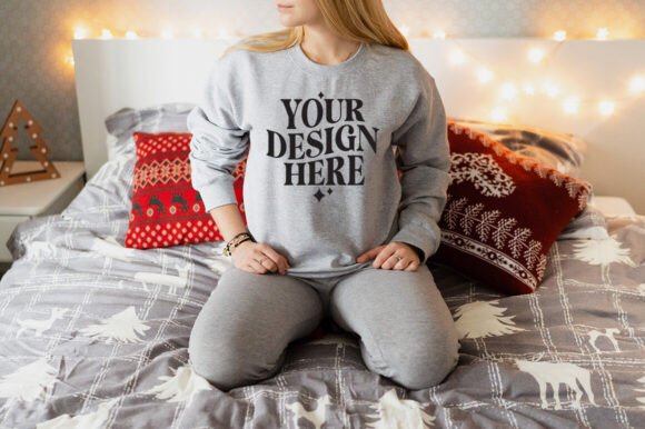 Christmas Gildan 18000 Mockup 34 Review for Product Mockups