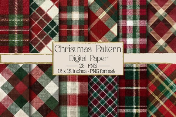 Christmas Pattern for Gift Card