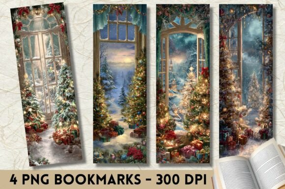 Cozy Christmas Window Tree View Bookmark Review