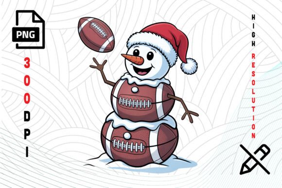Football Snowman Christmas PNG Review