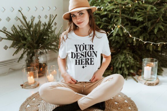 Gildan 64000 Christmas T-Shirt Mockup 14 Review for Product Mockups