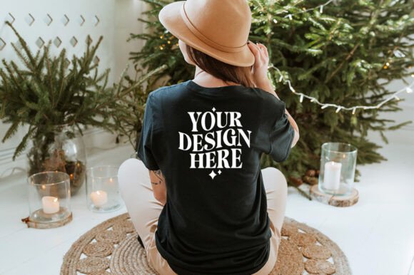 Gildan 64000 Christmas T-Shirt Mockup 5: A Versatile Graphic Design Asset