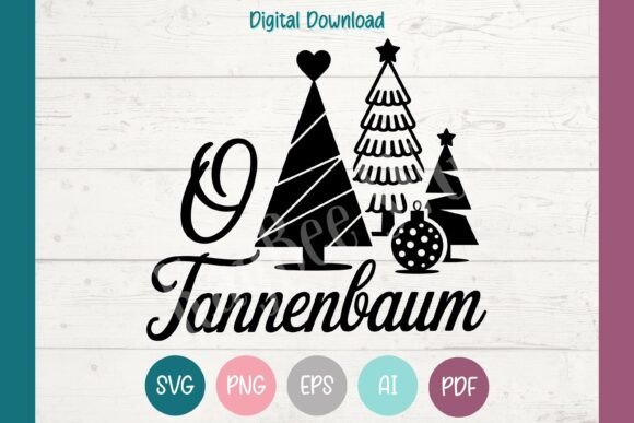 O Tannenbaum Christmas Tree SVG PNG EPS: A Designer’s Review for T-Shirt Designs and Branding